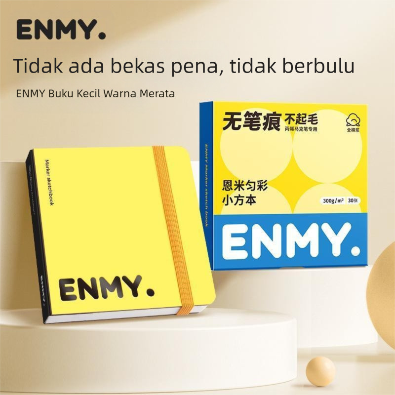 

ENMY Buku Sketsa Kuning Tebal - Buku Lukis Khusus Spidol Akrilik Portable & Praktis