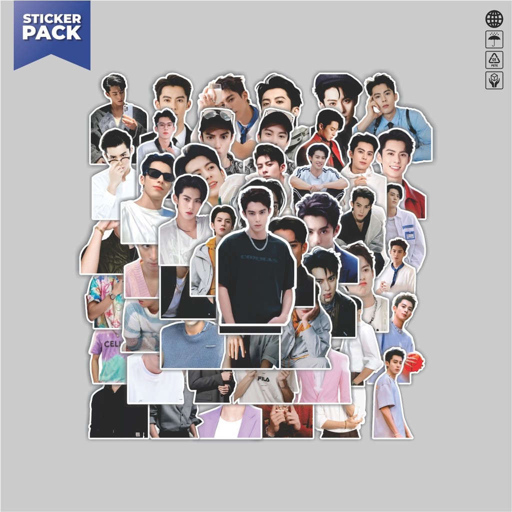 

[100PCS]Stiker Pack Stiker Dylan Wang Aesthetic Vinyl Anti Air Dekorasi Sticker Laptop Buku Journal Koper Helm Casing HP Gitar Helm Skateboard