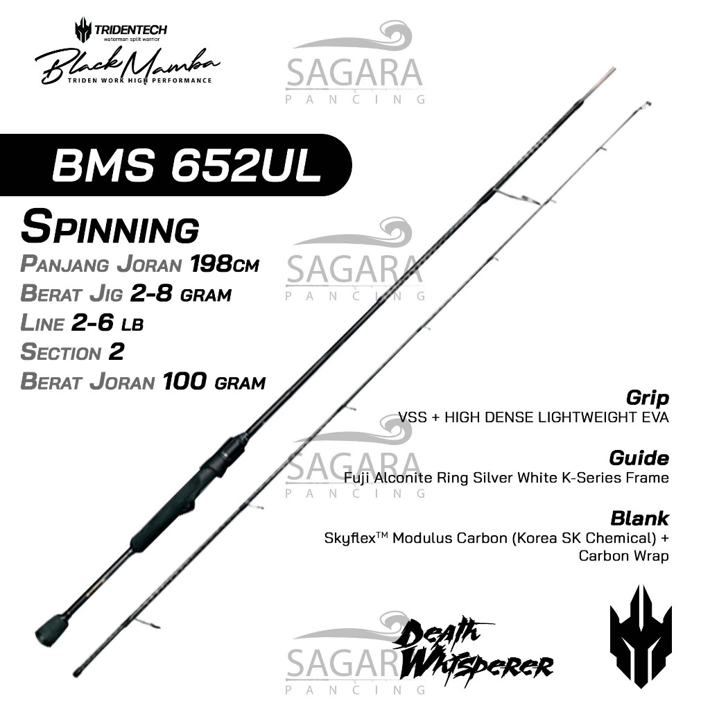 JAMIN MURAH Joran Tridentech Black Mamba Joran UL Joran Casting Joran Ultra Light(BISA LANGSUNG ORDE
