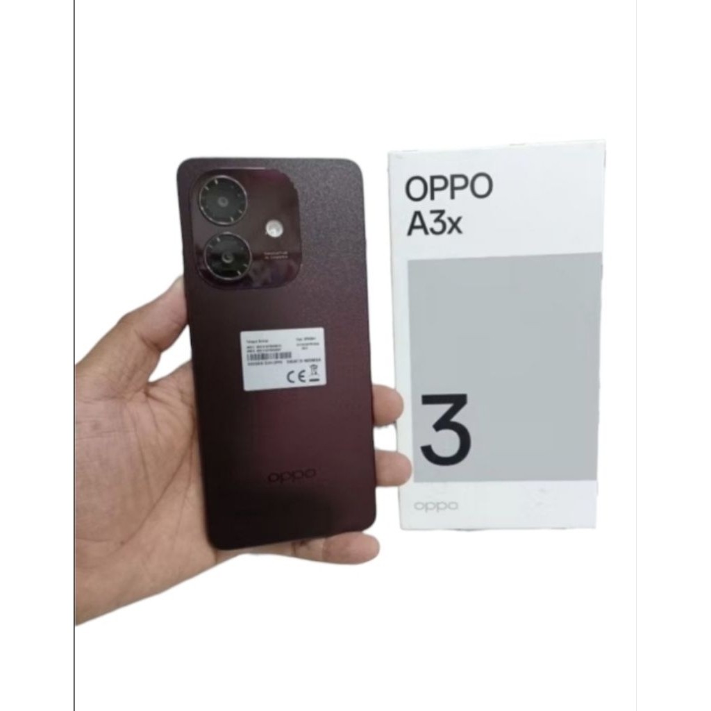 oppo a3x hp second versi ram4 64gb original lengkap siap pakai original