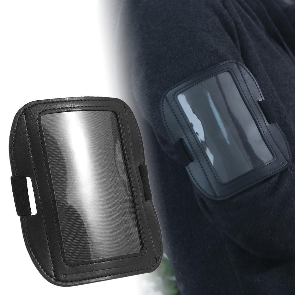 

Elastic Band Arm Badge Holder Adjustable Elastic ID Card Holder Horizontal style Black Armband ID Card Case Swimming Sports