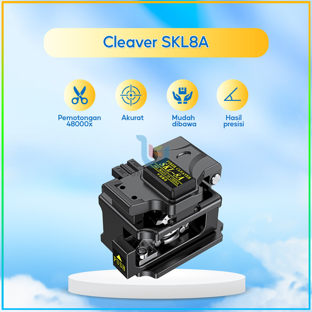 [[ TERLARIS ]] Fiber Cleaver SKL-8A Pemotong Core Kabel Fiber Optik HITAM
