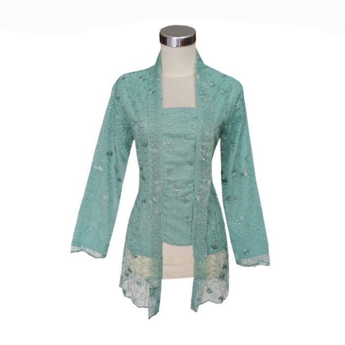 

✨LARIS✨ -Kebaya Kutubaru Modern Kartini Brokat Full Furing Bigsize Jumbo - Taro, S