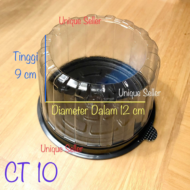 [Isi 10] Mika CT 10 Tebal Diameter 12 cm Tinggi 9 Cm / Mika Tart Mini / Mika Cake Tray 10 / Mika Cak