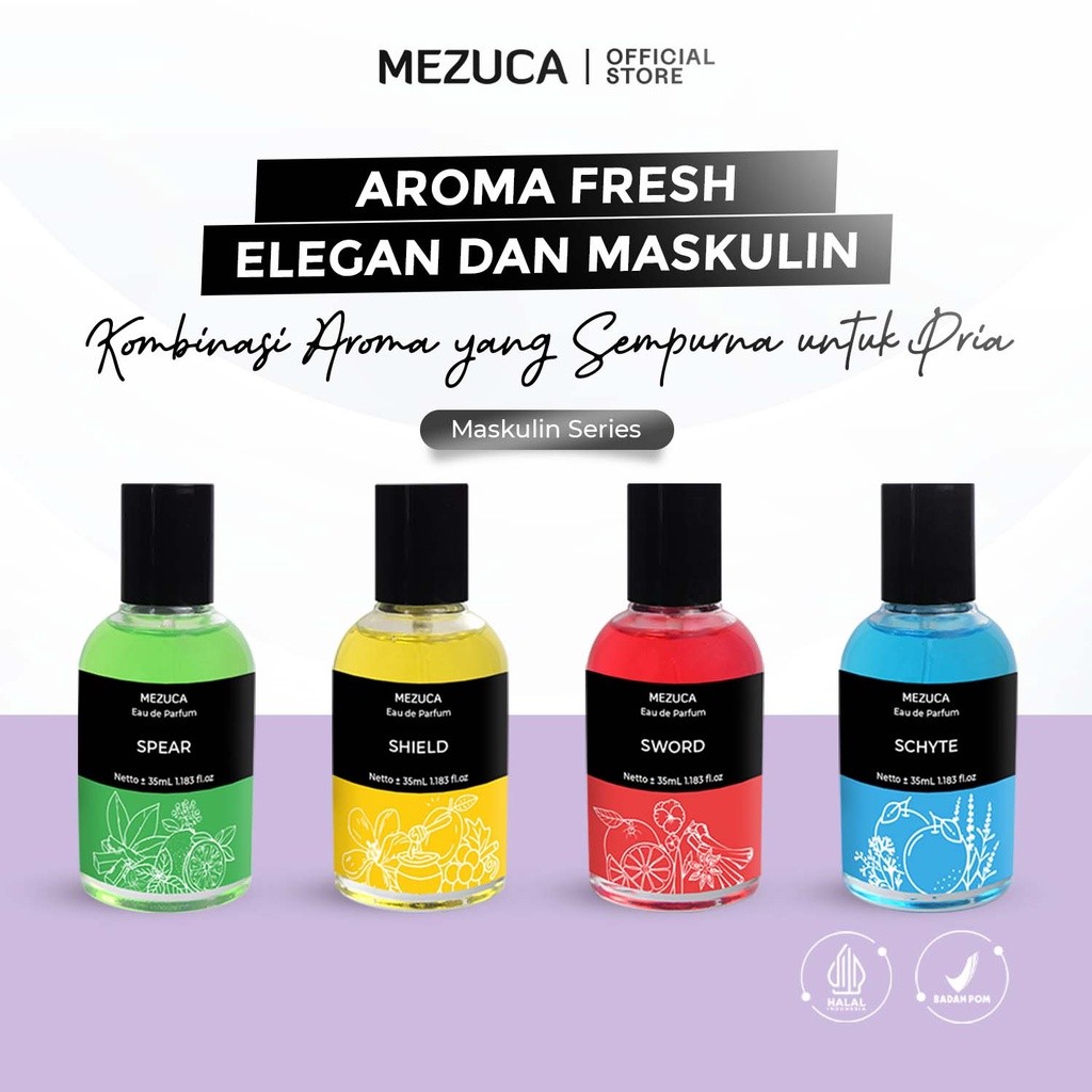 Dapat 4 Botol Parfum MASKULIN SERIES Mezuca Eau de Parfume Original