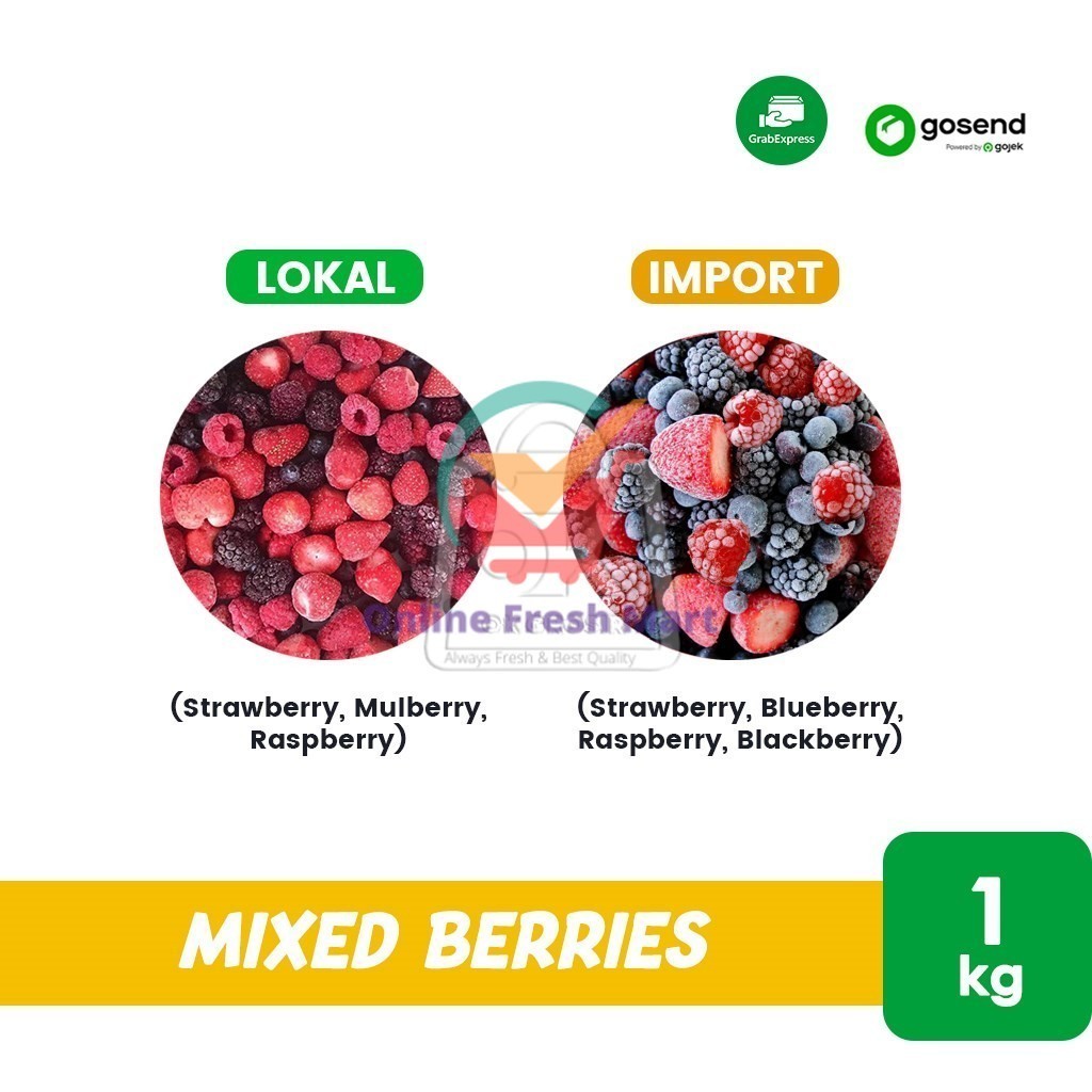 

Frozen Mixed Berries Mix Berry Buah Beku (KHUSUS INSTANT) - Online Fresh Mart Denpasar