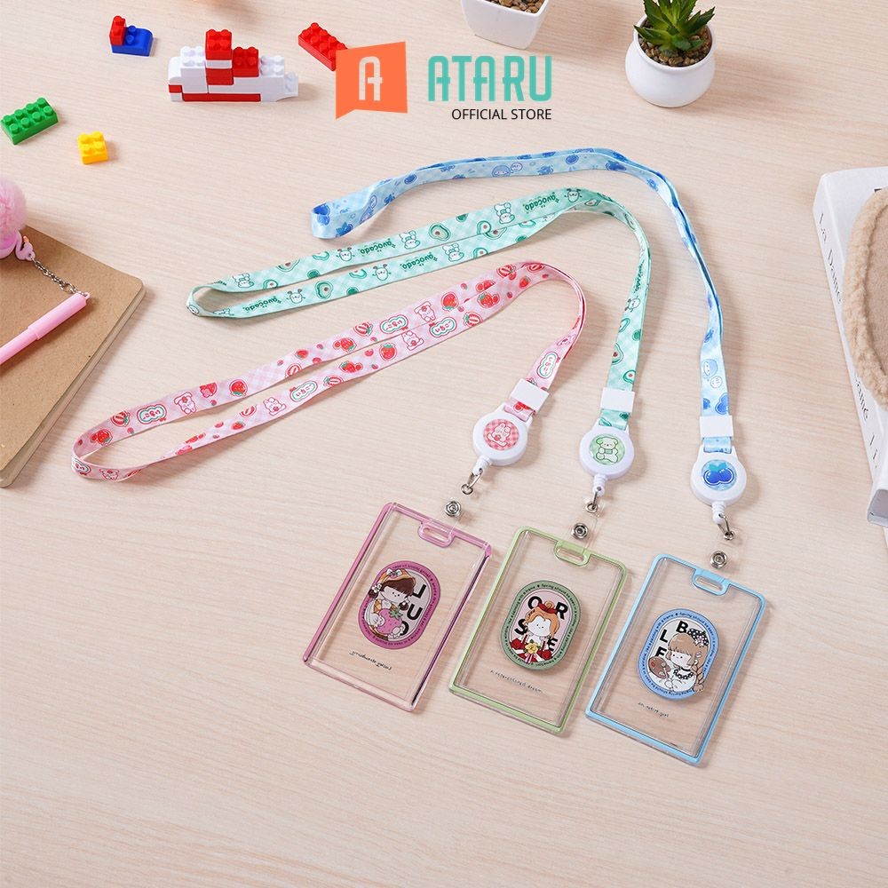 

Ataru Id Card Holder Print Random 56 Tempat Kartu Lanyard Name Tag Holder Id Card Holder Lucu