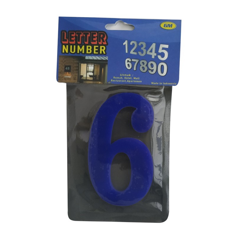 

GM LABEL ACRYLIC ANGKA TEMPEL 10CM 6