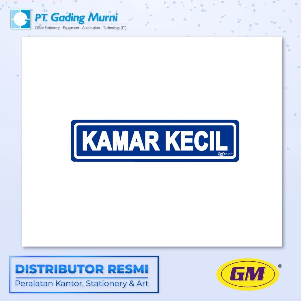 

GM LABEL KECIL LK 212 WARNA KAMAR KECIL