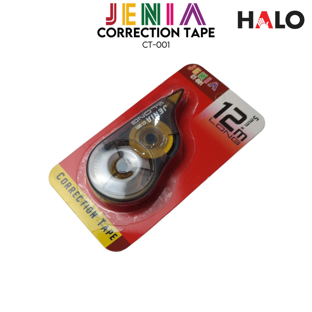 

HALO6 TIP EX CORRECTION TAPE CT-522 JENIA KERTAS ROLL MURAH 12 METER CT 522 TIPEX ATK STATIONARY