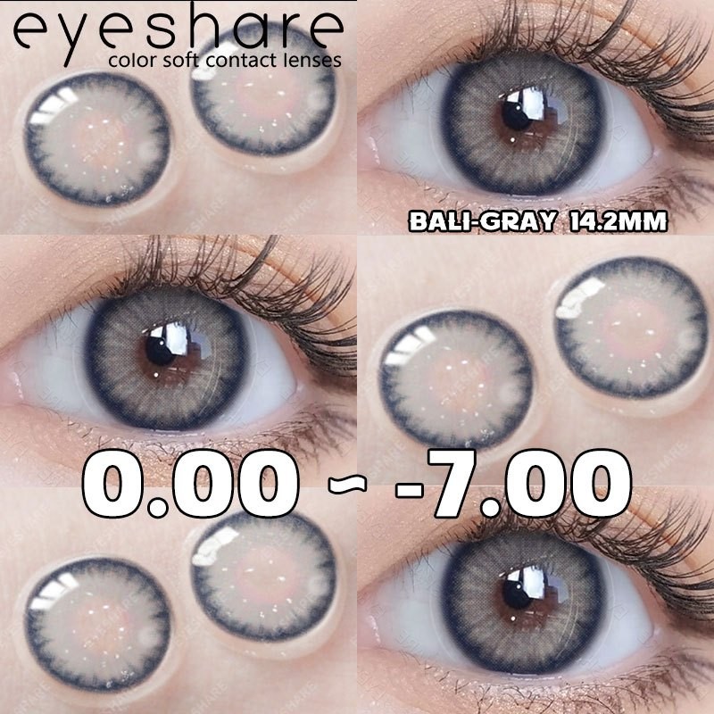 BPOM Eyeshare Softlens Minus (0.00~-7.00) Bali Gray Lensa Kontak Minus Softlens