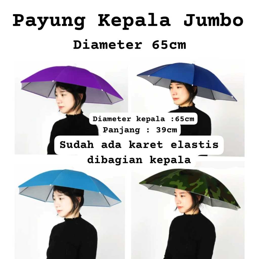Payung Kepala/Topi Payung Anti UV Jumbo / Payung serbaguna untuk anak atau dewasa/payung umbrella im