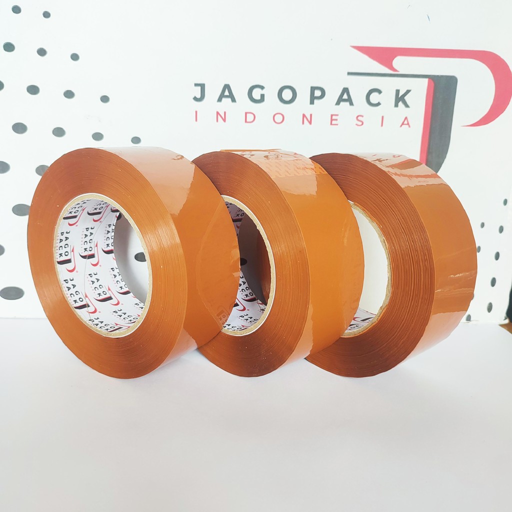 

3 PCS - Lakban Cokelat 45MM x 300 yard BC - Lakban Packing Ekonomis - Jago Pack Indonesia