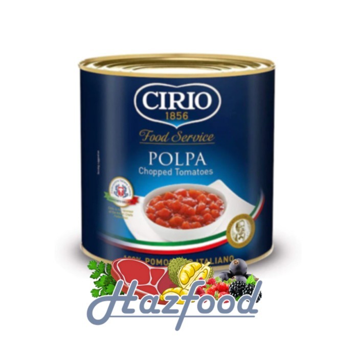 

Cirio Polpa Chopped Tomatoes | Tomat Potong 2.550 Gram