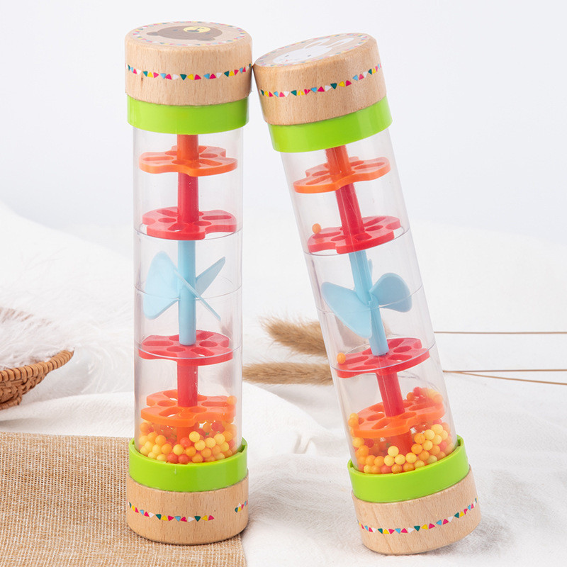 

Baby Toys 6 12 Months Developmental Sensory Rain Stick Shaker Rattle Rainmaker Baby Toy Rainstick Musical Instrument for Babies