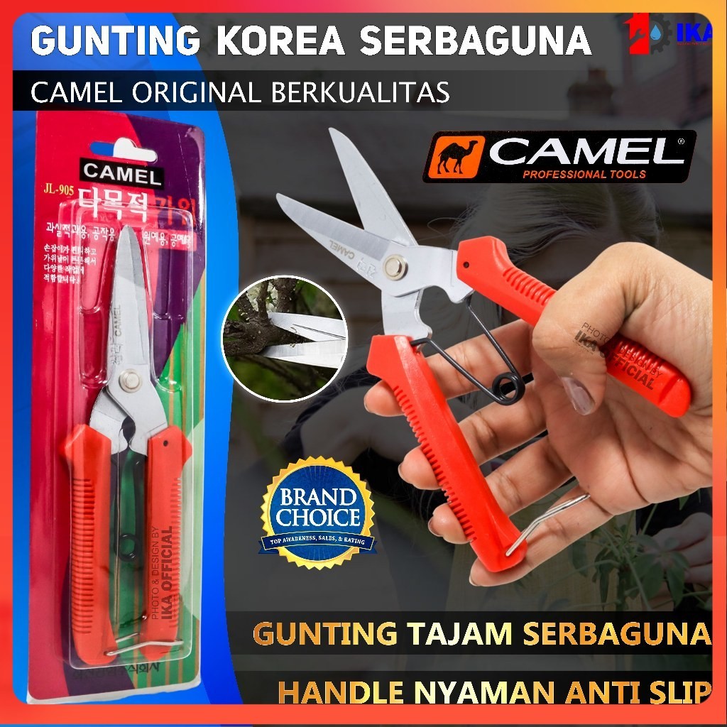 

CAMEL KOREA Gunting Serbaguna Korea Holo Merah CAMEL / GUNTING KOREA CAMEL DAHAN SERBAGUNA HOLO HOLLOW SENG BAJA RINGAN / Gunting CAMEL KOREA gunting holo dahan seng kawat serbaguna CAMELGUNTING SENG DAN DAHAN SERBAGUNA CAMEL GUNTING DAHAN LURUS