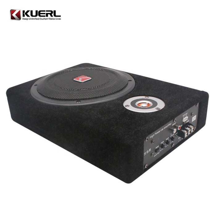 Hot Sale Subwoofer KUERL Slim Aktif Kolong Car Audio Under Seat Slim Woofer Speaker 8 Inch Subwoofer