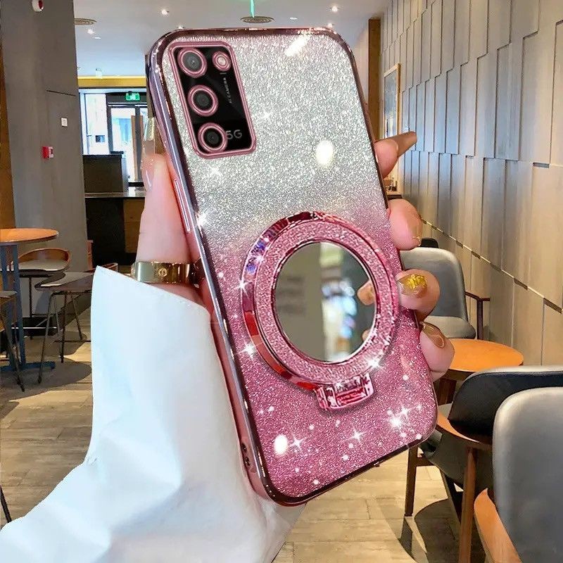 New Phone casing Samsung Galaxy A03s A03 A03 Core A02s Cover Magnetic Plating Sparkling Diamond sili