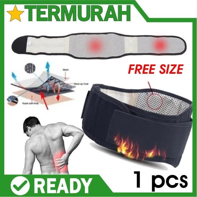 Waist Korset Sabuk Terapi Pemanas Penghangat Pelangsing Perut Pinggang