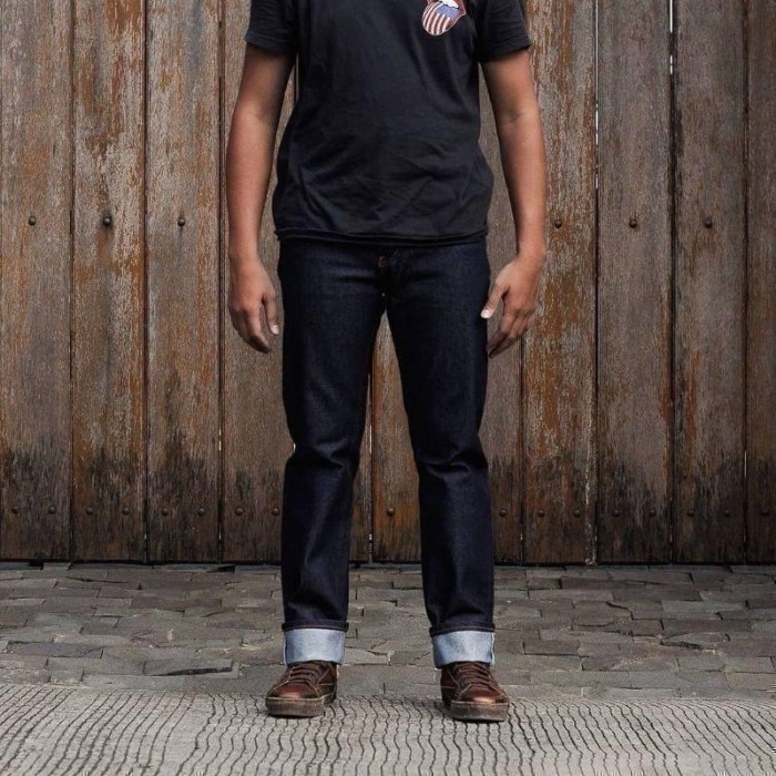 DENIM SELVEDGE SHELSTICH 16 OZ BLACK INDIGO - 33