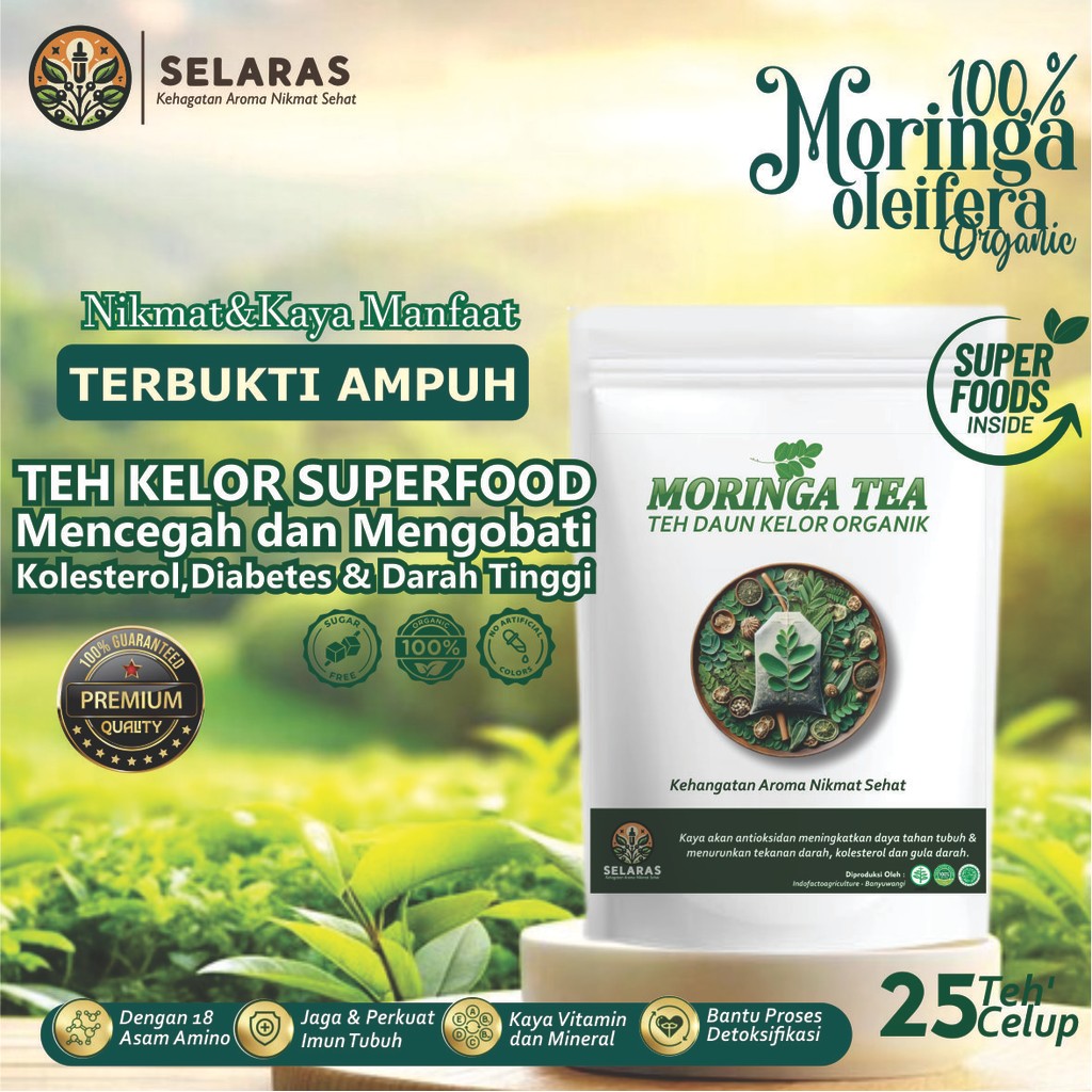 

Teh celup Daun Kelor Herbal Meningkatkan Imunitas Anti Hipertensi Darah Tinggi Diabetes