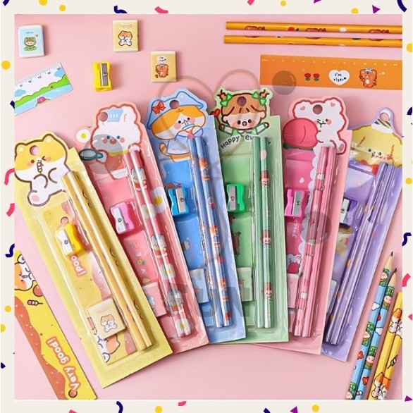 

FF PROMO COD BACK TO SCHOOL - Stationary Set 5 in 1 Karakter / Alat Tulis Sekolah / Paket Alat Tulis / Mini Stationary / Set Alat Tulis Pensil
