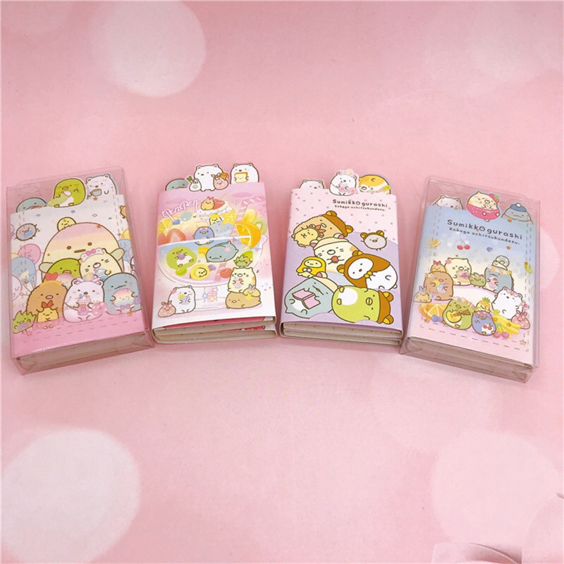 

4pcs/lot Sumikko Gurashi 6 Folding Memo Pad Sticky Notes Cute N Times Stationery Label Notepad Bookmark Post School Supply