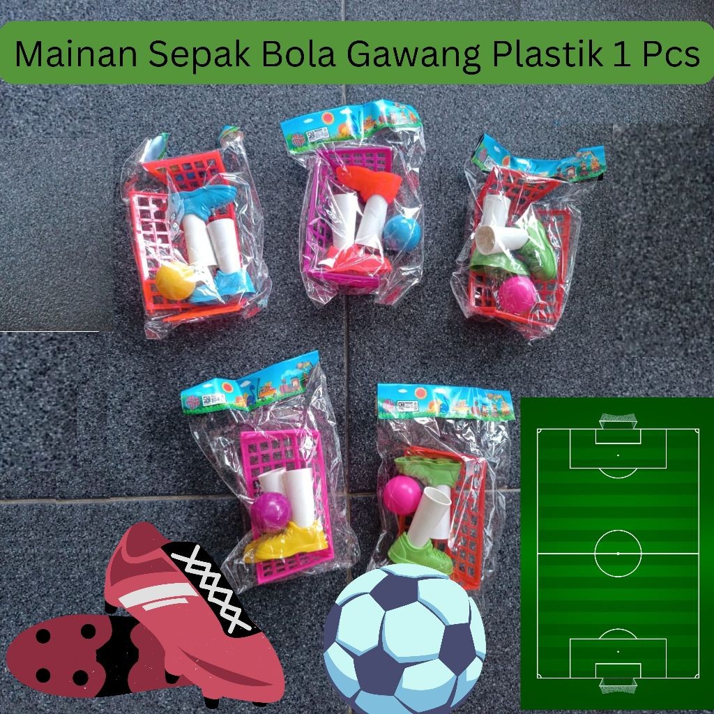 MAINAN SEPAK BOLA GAWANG PLASTIK KECIL 1 PCS