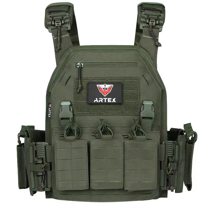 Plate Carrier Tactical Vest with quick-release safety Molle Chaleco Tactical Bandolier laser-cut Tac