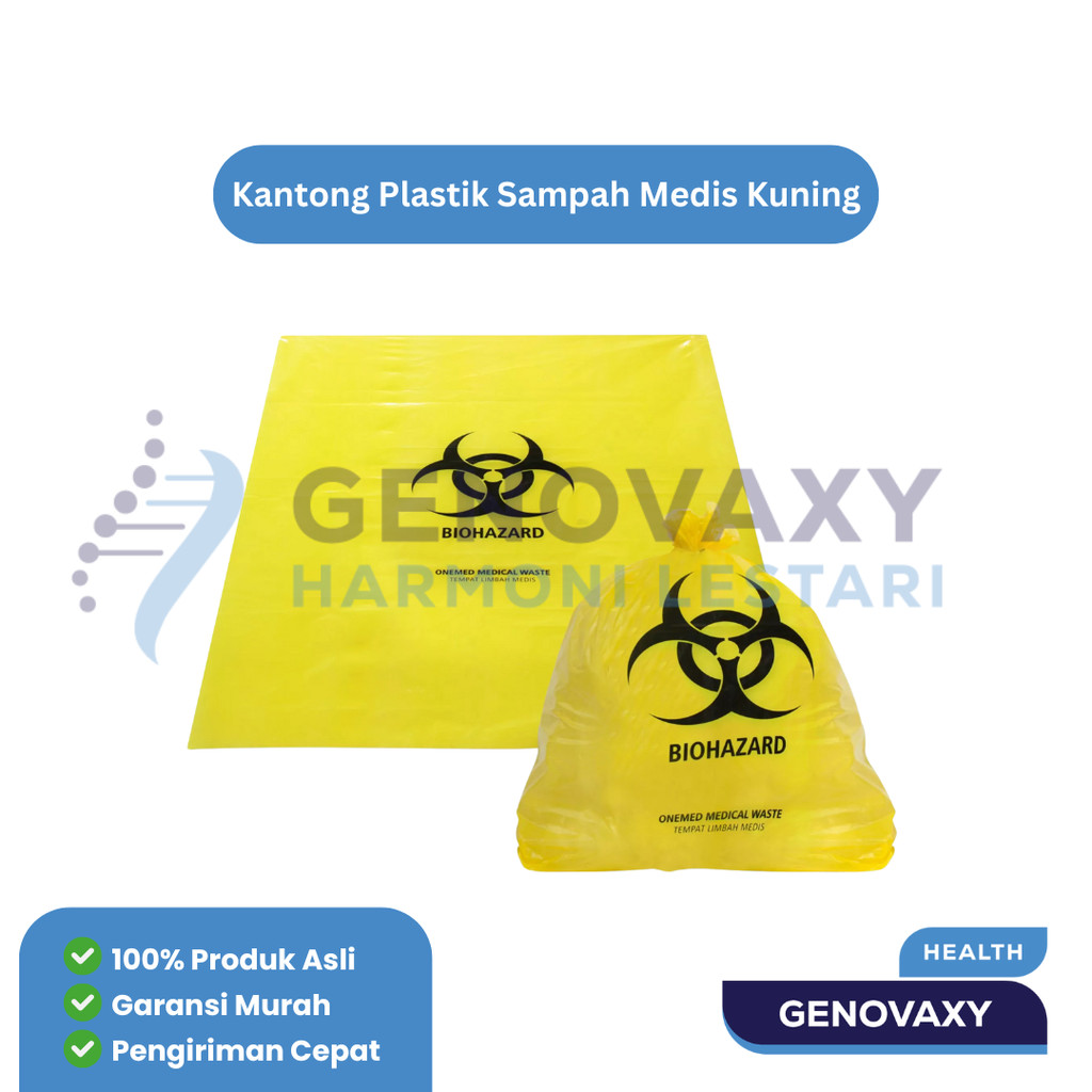 kantong plastik kuning sampah medis Biohazard