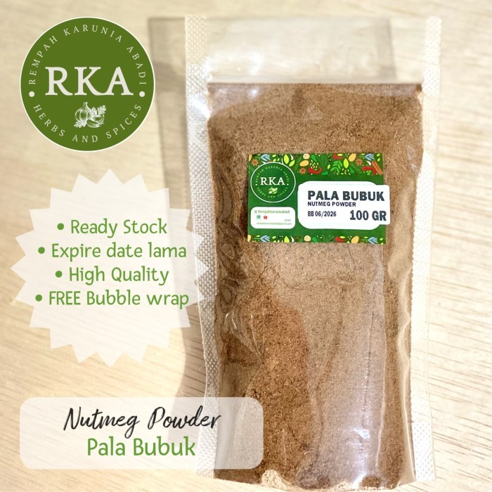 

Nutmeg Powder 100 gr / Pala Bubuk Murni 100 gr / Pure Nutmeg ground 100gr