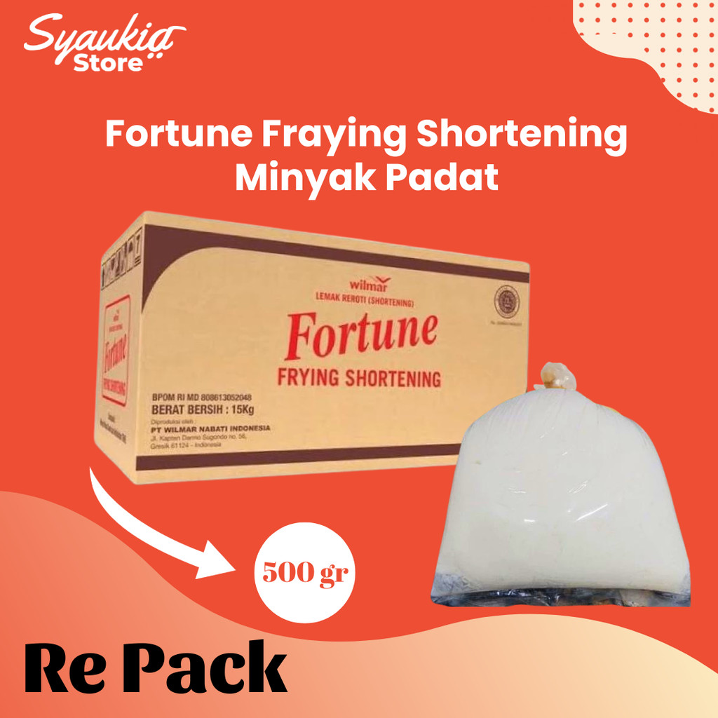 Syaukia Store - Minyak Goreng Padat Fortune 500 gr Minyak Padat Untuk Donut dan Gorengan Jadi Lebih 