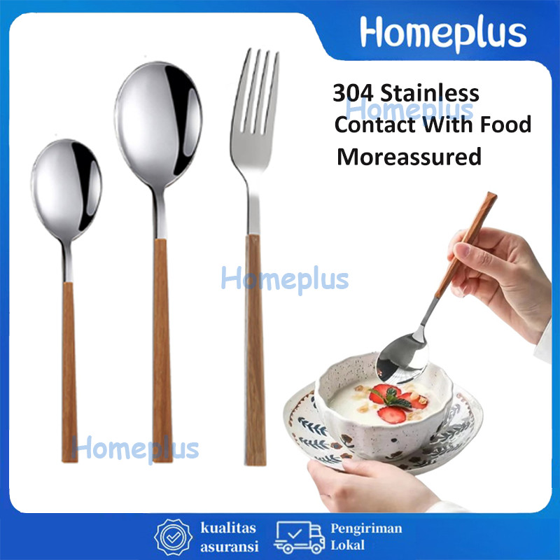 Sendok Garpu Stainless Steel / Sendok Korea / Set Alat Makan Korea / Sendok Garpu Stainless Handle K