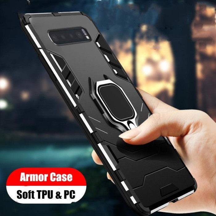 CASE SAMSUNG S10 S10 PLUS S10 LITE IRING CASE ROTARY STANDING PHONE SLIM FIT CASE - IRING-CASE