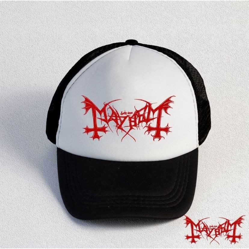 COD MAYHEM / TOPI METAL / TOPI BAND /TOPI DISTRO/HAT/TRUCKER DISTRO / TRUCKER BAND/TOPI JARING DISTR