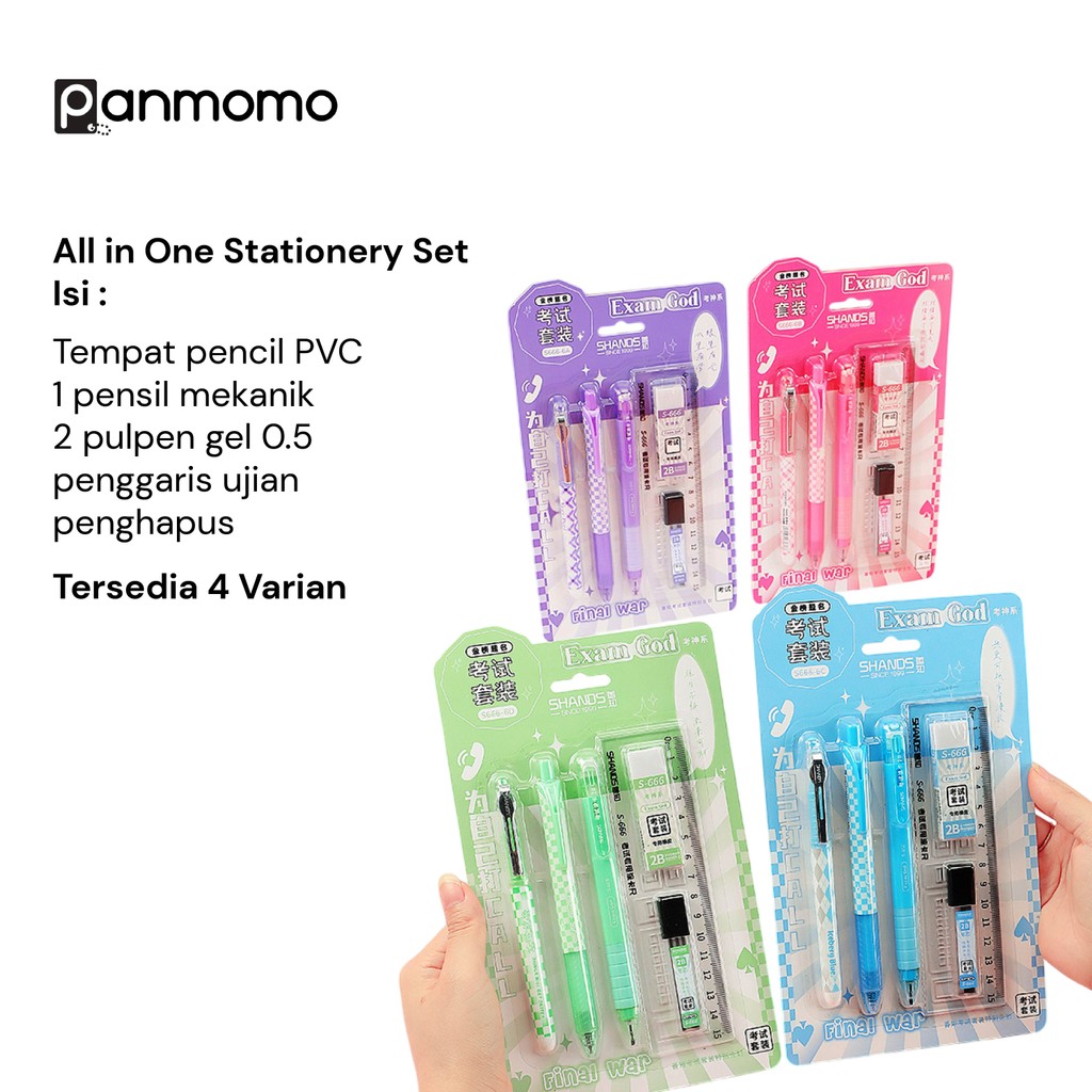 

Set Alat Tulis Lucu All in One – Panmomo Stationery Kit untuk Sekolah & Hadiah
