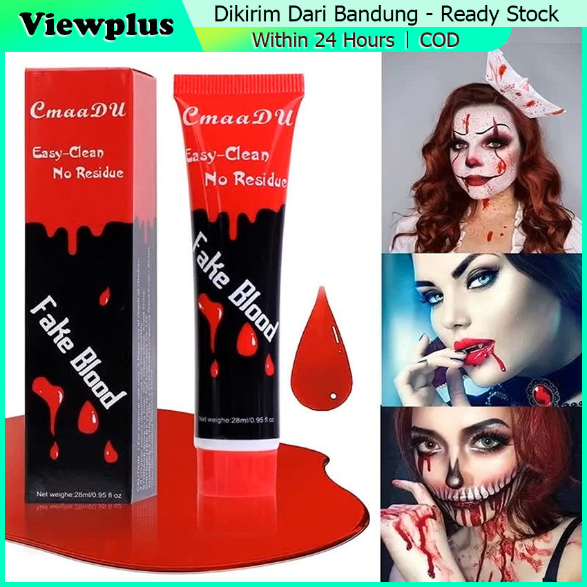 Darah Palsu Mainan Prank Murah Aman Untuk Film Fake Blood Cosplay Make Up Luka Pertunjukan Halloween
