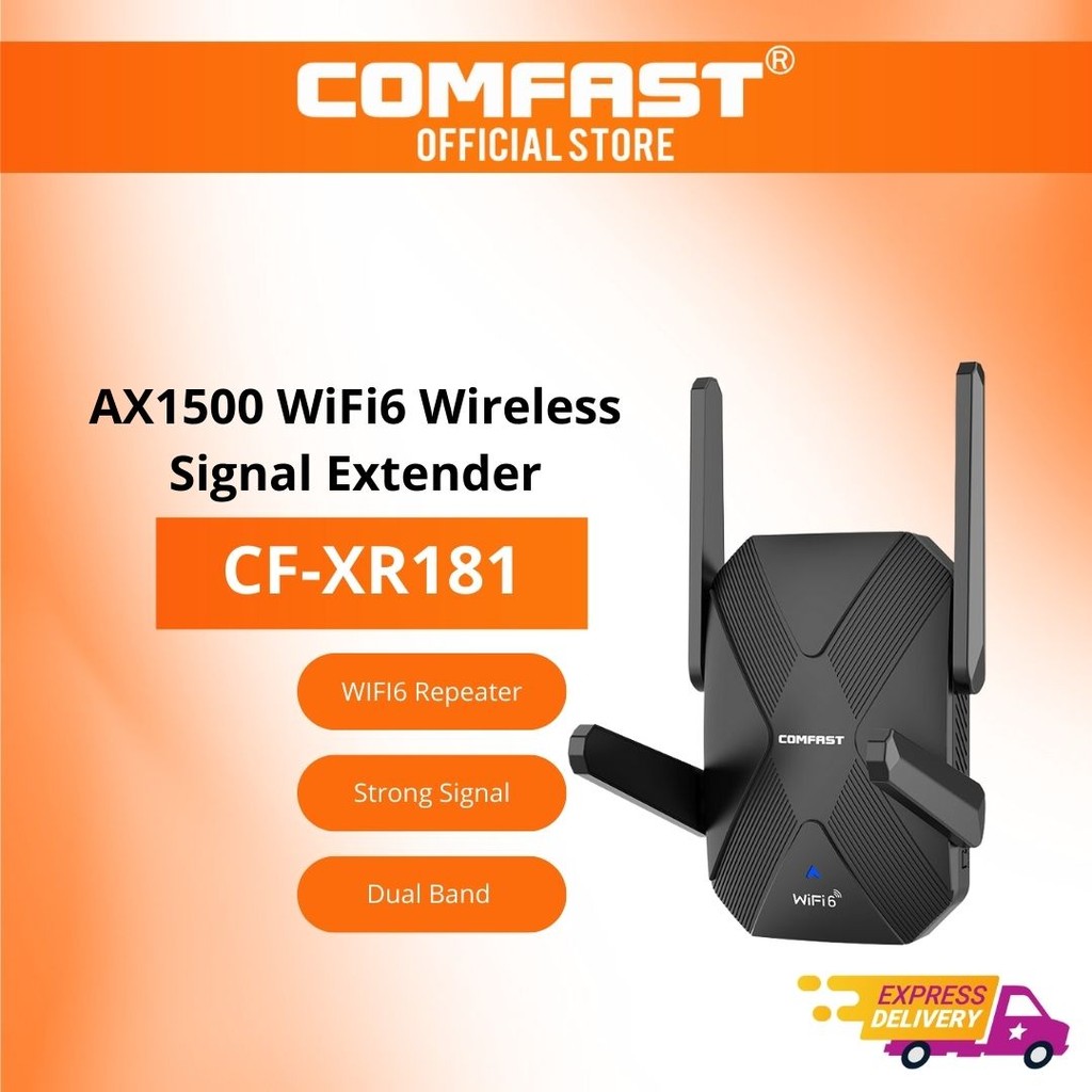 Penguat Sinyal Wifi 6 support Range Extender Comfast Wireless Repeater CF-XR181
