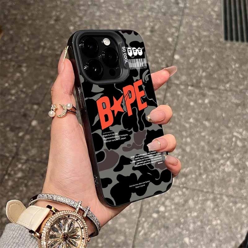 PREMIUM MATTE HARD CASING HP IPHONE BAPE AESTHETIC CASE UNTUK IPHONE 7 8 7+ 8+ 11 12 13 14 15 16 PRO