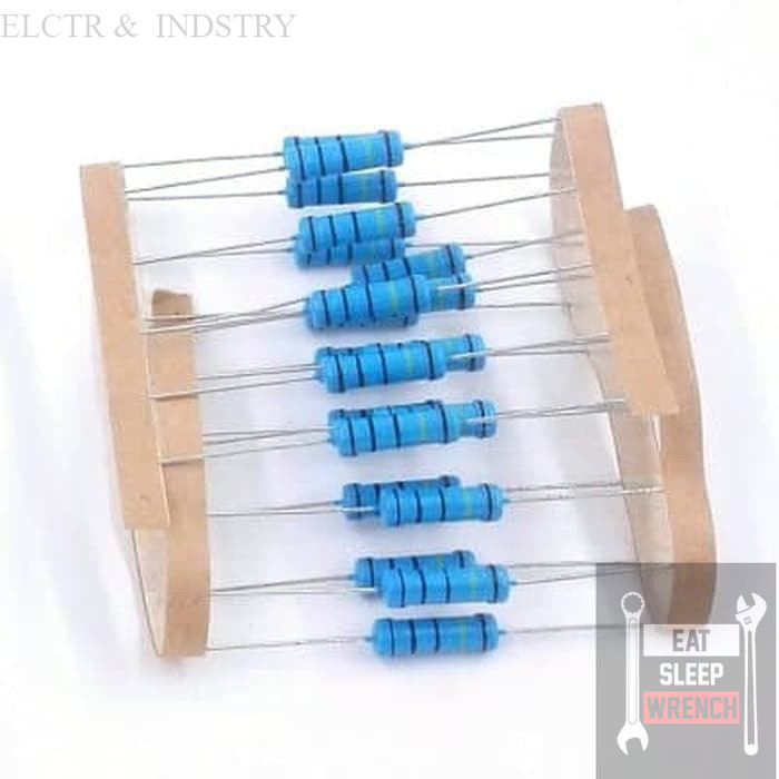 Resistor 5R1 5.1 Ohm Metal Film 0.25 Watt 10 pcs --berkualitas