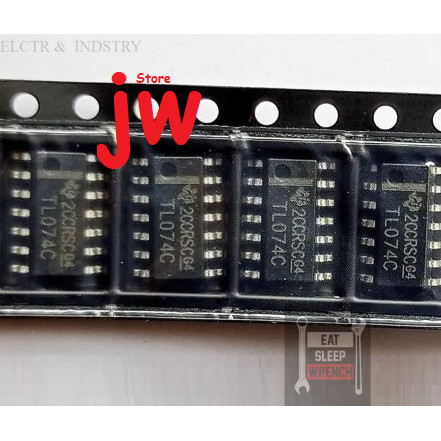 IC TL074 TL074C TL074CDR TL 074 SMD SOP-14 Transistor berkualitas