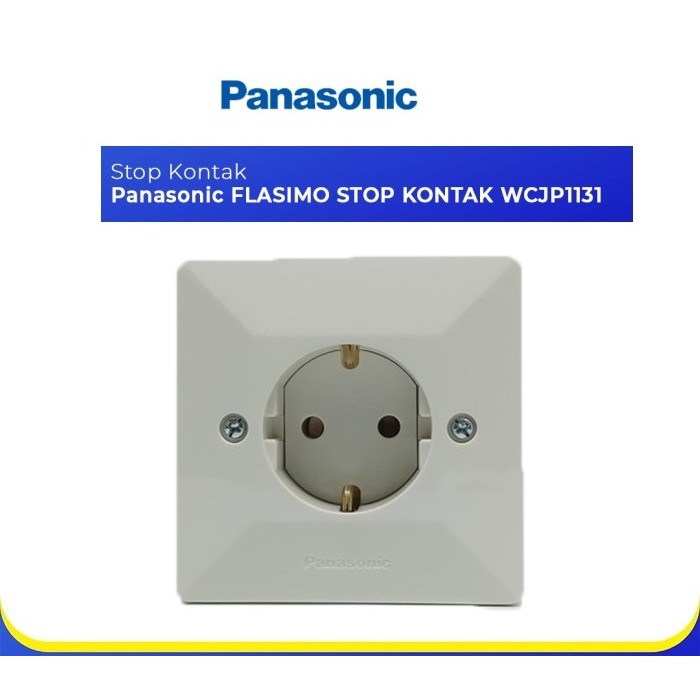 Stop Kontak - Stop Kontak Panasonic Flasimo WCJP1131 - Warna Putih