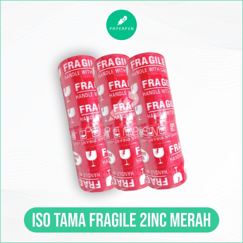 

(PST.ATK) Isolasi Fragile Merah Tama 48Mm
