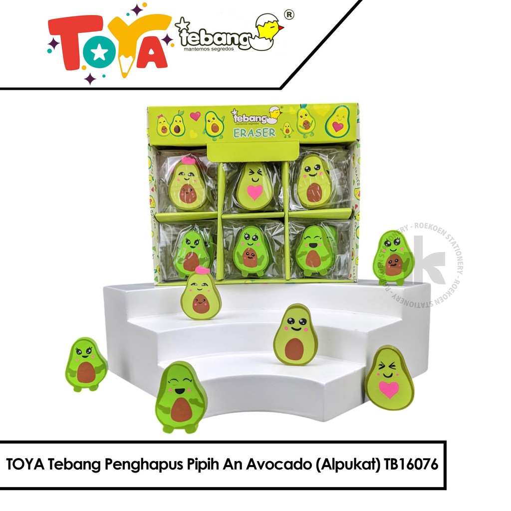 

TOYA Tebang Penghapus Pipih An Avocado (Alpukat) TB16076