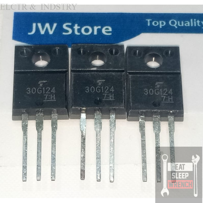 sparepart elektronik GT30G124 30G124 IGBT RJP 30G124 RJP30G124 TO220F IC dan Transistor mosfet