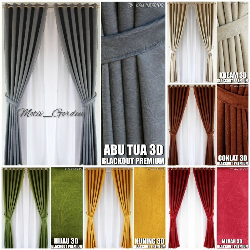 GORDEN BLACKOUT POLOS GORDEN JENDELA MINIMALIS L 140 X T 200