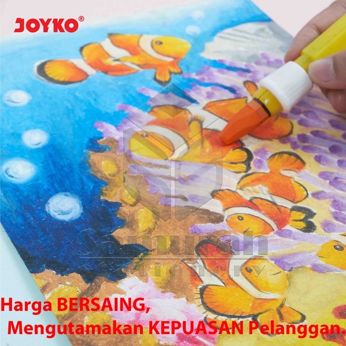 

best -Crayon Joyko 72 Warna Neon / Oil Pastel OP-72S / Krayon Minyak 72W