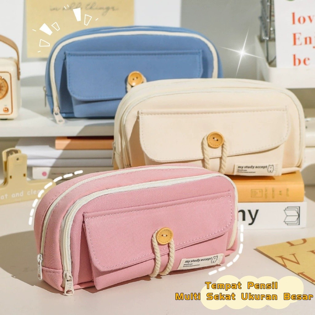 

[COD]Tempat Pensil Korea Multi Sekat Ukuran Besar