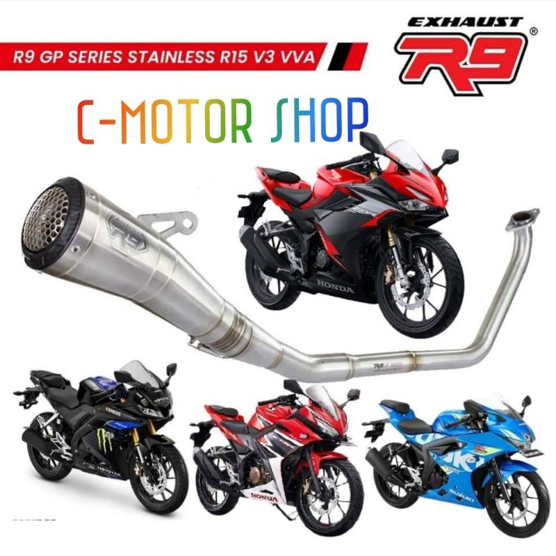 Knalpot R 9 Gpx Knalpot R9 Gp Series Ready Semua Motor Jamin 100% Original