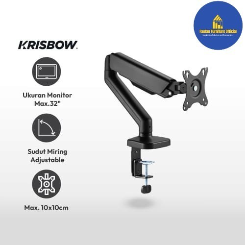 BEST QUALITY Bracket Monitor Komputer LED/LCD 17-32 Inch - Black